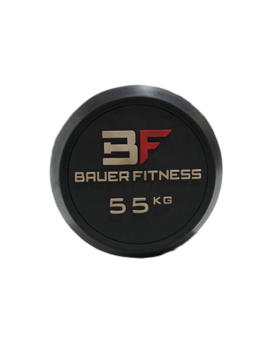 Sztanga prosta z obciążeniem ogumowana 55 kg OUTLET