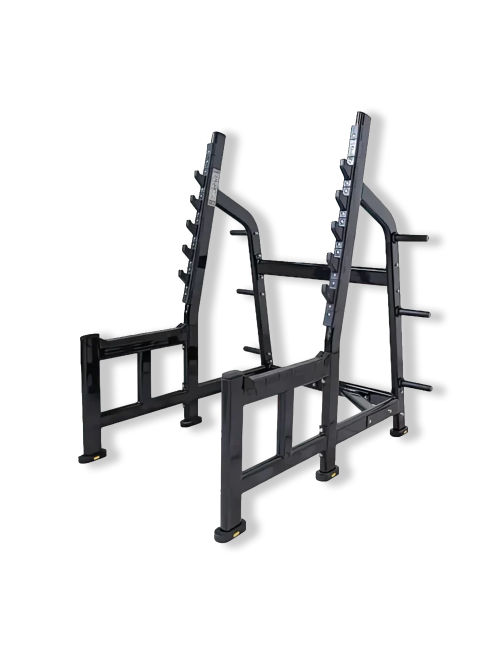 PLM-530 – squat rack z uchwytami na talerze | Trening siłowy