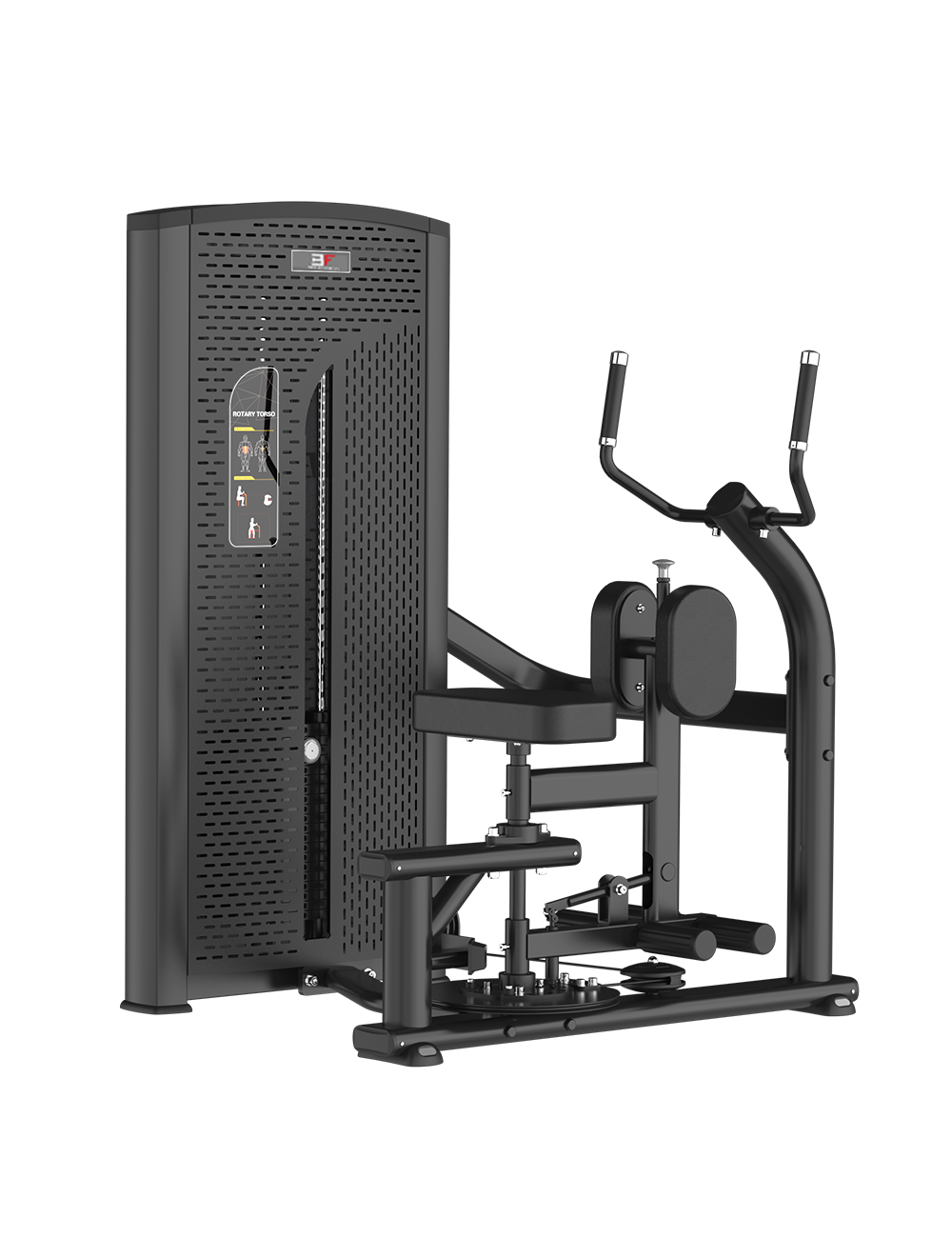 BL-011 – maszyna na skośne brzucha ze stosem 100 kg | Bauer