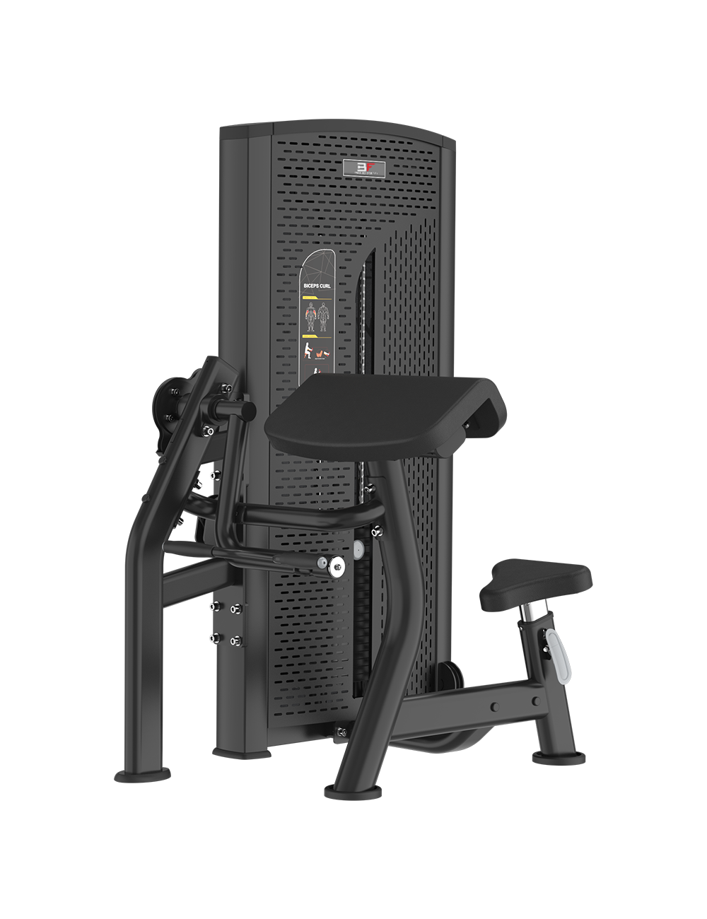 BL-006 – maszyna na biceps ze stosem 100 kg kg | Bauer Fitness