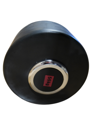 Sztanga prosta z obciążeniem ogumowana 55 kg AC-1218 OUTLET