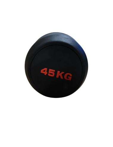 Sztanga prosta z obciążeniem ogumowana 45 kg AC-1218 OUTLET