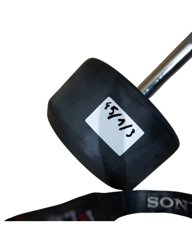 Sztanga prosta z obciążeniem ogumowana 45 kg AC-1218 OUTLET