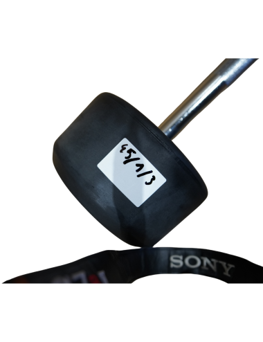 Sztanga prosta z obciążeniem ogumowana 45 kg AC-1219 OUTLET